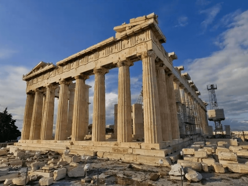 Ruins of a the greek Parthenon