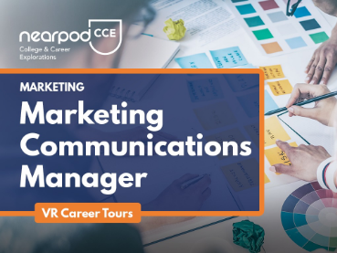 VR career: marketing communications manager