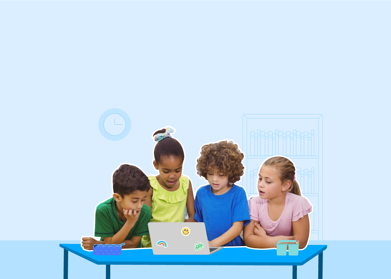 kids in classroom - tablet width