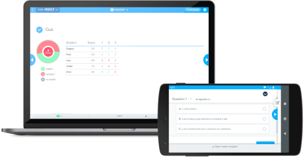 teacher and students in classroom