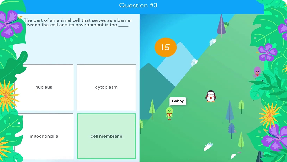Image displaying the Nearpod Time to Climb game